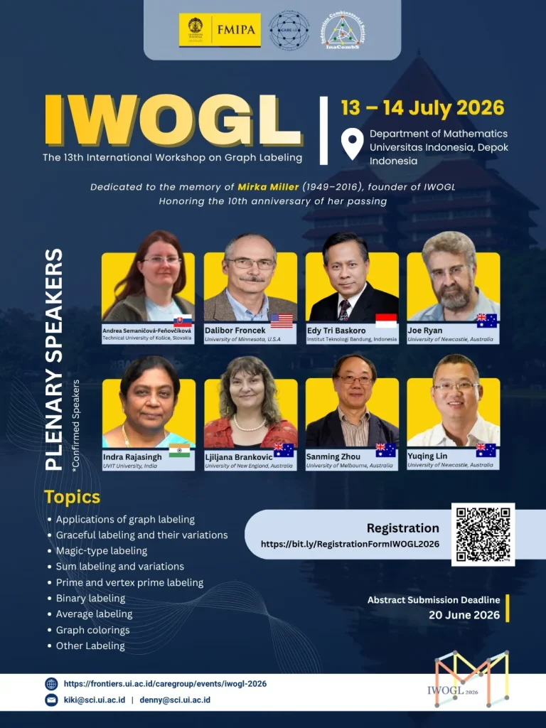 The International Workshop on Graph Labeling (IWOGL) 2026 will take place at Universitas Indone